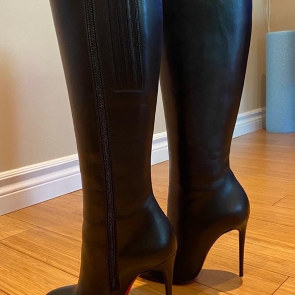 Christian Louboutin Fifi Botta 100 King Calf Boots - Picture 3 of 12